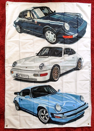 Плакат,баннер,постер porsche плакат 180-120 см
