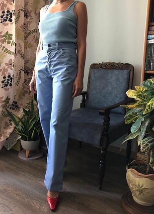 Редкие винтажные брюки levi's white tab (made in italy) - высокая посадка, р. s / 26-27