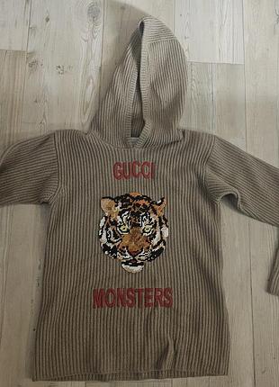 Худи подростковый gocci monster лимитированная коллекция оригинал