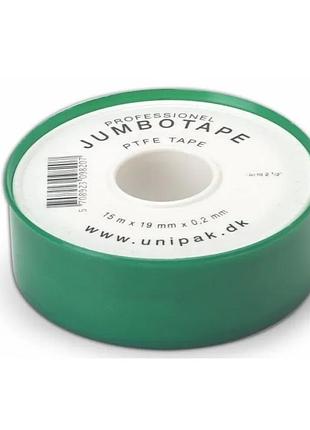Фум лента jumbotape professional unipak 15м*0,2мм*19мм (up0613)