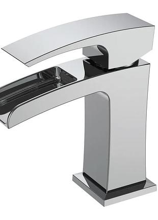 Смеситель для умывальника koer kb-14007-01 водопад (колир хром) (kr3446)