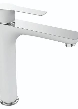 Смеситель для умывальника mixxus premium eva 001 high белый (mi5809)