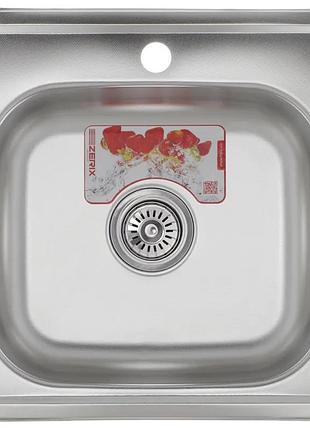 Мийка кухонна zerix z4848-06-160d (decor) (zm0558)