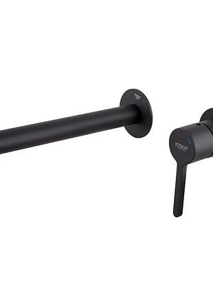 Смеситель для умывальника встроенный koer kb-16029-05 цвет черный (kr5489)
