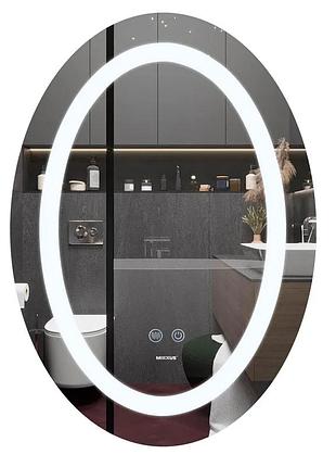 Зеркало mixxus plain mv03-50x70 с led touch, anti-fog, диммером, регулятором яркости (mi6664)