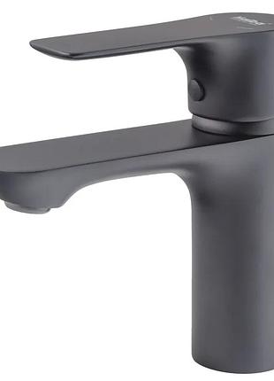 Змішувач для умивальника haiba milano 001 black (колір чорний) (hb4034)
