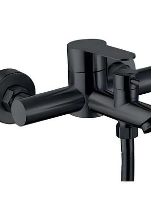 Смеситель для ванны zerix dax-142 (euro) black из нержавеющей стали sus304 (цвет.черный) (zx5838)