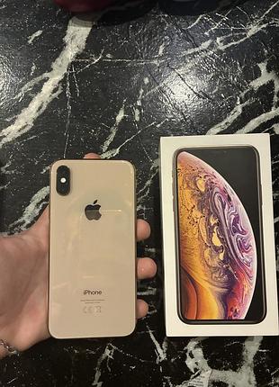 Iphone xs 256gb gold ідеальний стан з коробкою та чохлом