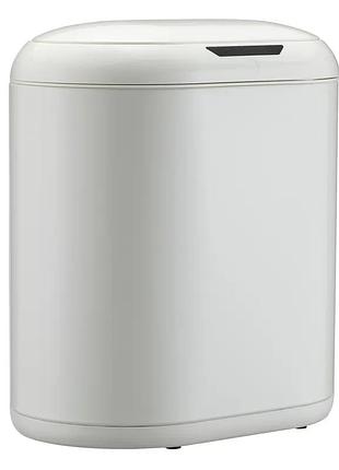 Відро для сміття сенсорне овальне mixxus premium topper-tc0112 white 12 л (колір білий) (mi7082)
