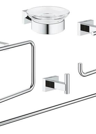 Набор аксессуаров 5 в 1 grohe essentials cube new (40758001)