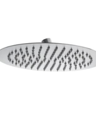 Лейка для душа потолочная zerix sh-005.sus-25cm (нерж. сталь) (zx5008)