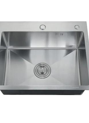 Мойка zerix zh5050-215.sus304 (3.0/0.8) из нержавеющей стали sus304 (mx1581)