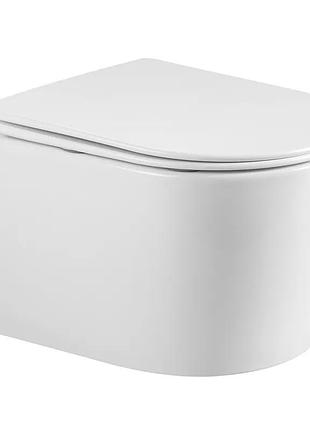 Унитаз подвесной mixxus bevel-0302-t3 520x360x365mm, система смыва tornado 3.0 (mi6705)