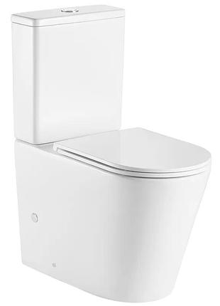 Унитаз-компакт mixxus premium bevel-0402-t1 670х390х880mm, система смыва tornado 1.0 (mp6596)