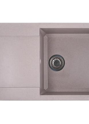 Мийка кухонна zerix zs-7950s-06 бежева (zx4581)