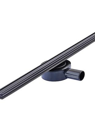 Душовий трап з нерж. сталі sus304 mixxus drain-05-60-slim black (30x600 мм) (чорний) (mi6169)