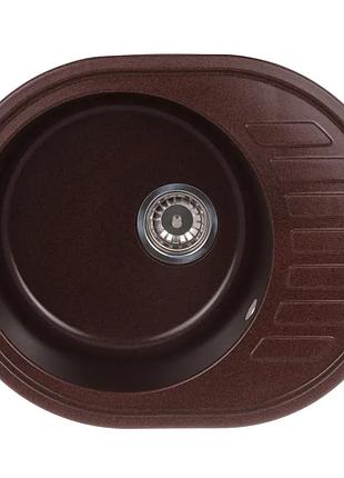 Мийка кухонна zerix zs-6250r-12 коричнева (zx4552)