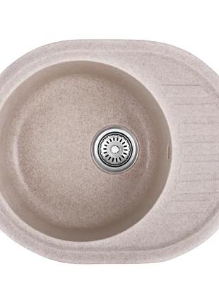 Мийка кухонна haiba hb8311-g319 sand 570x450x180 (hb0981)