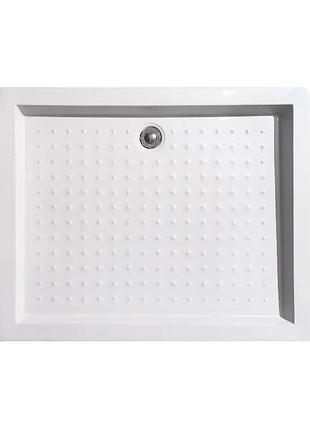 Душевой поддон с сифоном прямоугольный mixxus hard st01-100x80x13 new диаметр слива 52 мм (mi8430)