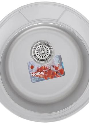 Мийка кухонна haiba 490 (decor) (hb0532)