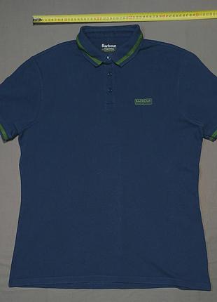 Плечі 48 см barbour international 
size l темно синє  поло  100% cotton
гудзики брендовані