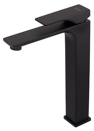 Змішувач для умивальника високий koer kb-11010-05 (колір чорний) (kr3483)