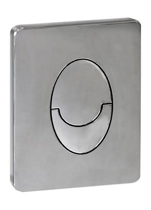 Панель смыва koer kt-0606-01 157x198x10mm пластиковая, кнопка закругленная (цвет хром) (kr5342)