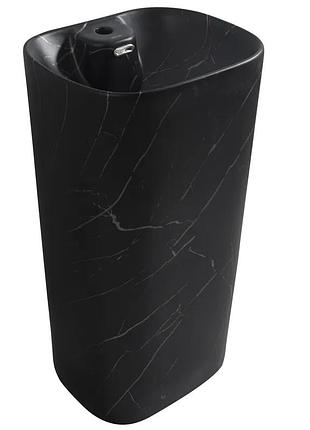 Раковина моноблок mixxus premium diverse-1102 marble 460х380х840mm с отверстием под смеситель и переливом (mp6576)