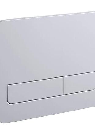 Панель смыва koer kt-0609-01 240x160x7mm пластиковая, кнопка линейная (цвет хром) (kr6130)