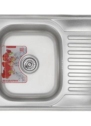 Мийка кухонна zerix z6350-06-160d (decor) (zm0562)