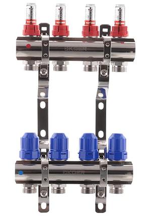 Коллекторный блок с расходомерами koer kr.1110-04 1"x4 ways (kr2641)