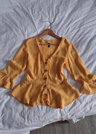 Жіноча блуза h&m жовтогарячого кольору