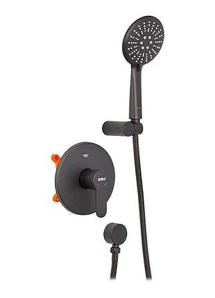Смеситель для душа haiba amanda 003 (inner) black (hb3956)