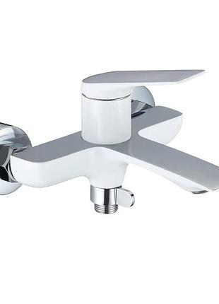 Смеситель для ванны mixxus premium derby 009 (euro) white-chrome (mi6615)