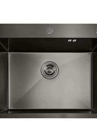 Мойка mixxus mh5843 nano-black с нерж. стали (цвет графит) (mx1931)