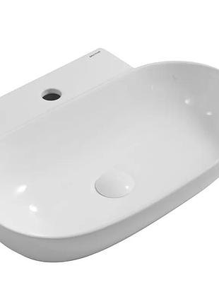 Раковина подвесная mixxus premium diverse-0201 560х390х125mm с отверстием под смеситель (mp6510)