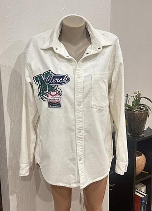 Плотна котонова вельветова сорочка від h&m s