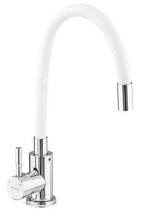 Смеситель для кухни mixxus sus-011 chrome refl.white (нерж. сталь) (mi6233)
