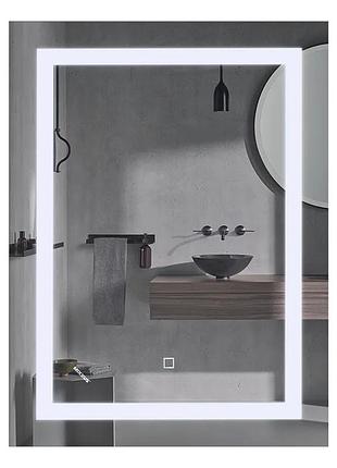 Зеркало mixxus tall mr08-80x60-reverse с led touch, anti-fog, диммером, регулятором яркости (mi6659)