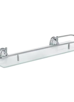 Полиця для ванної кімнати скляна zerix lr1507-1 (ll1407)