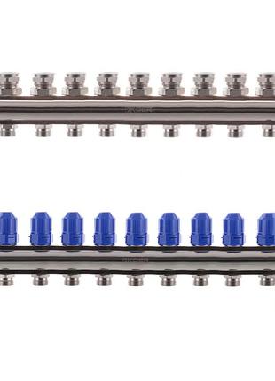 Коллекторный блок с термостатическими клапанами koer kr.1100-11 1"x11 ways (kr2637)