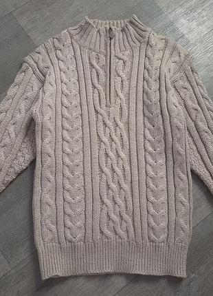 🔥 премиальный шерстяной свитер в косы woovers (100% british wool)