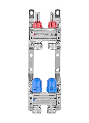Коллекторный блок с расходомерами и евроконусами koer kr.1210-2 - 1"x2 ways (kr5264)