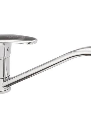 Смеситель для кухни haiba magic 555 с черной ручкой (hb0667)