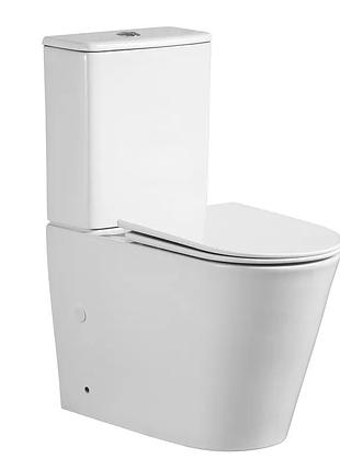 Унитаз-компакт mixxus bevel-0407-t1 630х350х795mm, система смыва tornado 1.0 (mi6690)