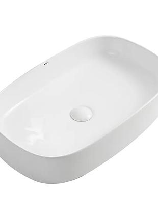 Раковина накладная mixxus premium bevel-0105 610х375х120mm (mp6524)
