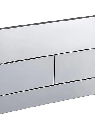 Панель смыва koer kt-0603-01 240x160x10mm пластиковая, кнопка линейная (цвет хром) (kr5319)