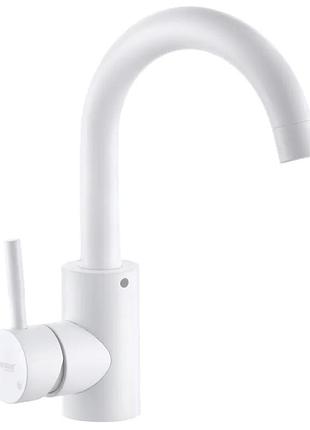 Смеситель для умывальника mixxus sus-011-b white с нерж. стали sus304 (mi5754)