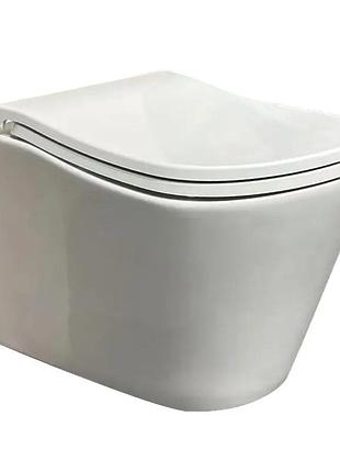 Унитаз подвесной эргономичный koer tt-0102-t3 520x360x360mm система смыва tornado 3.0 (kr5616)