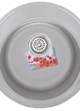 Мийка кухонна haiba 490 (satin) (hb0534)